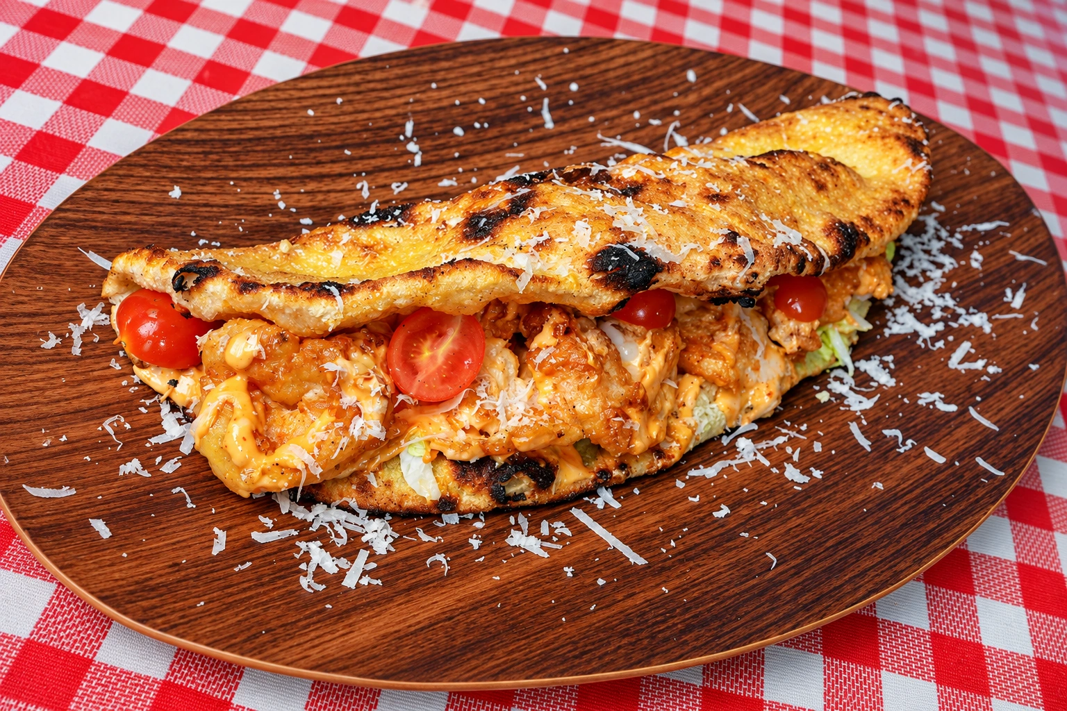Shrimp tempura panuozzo